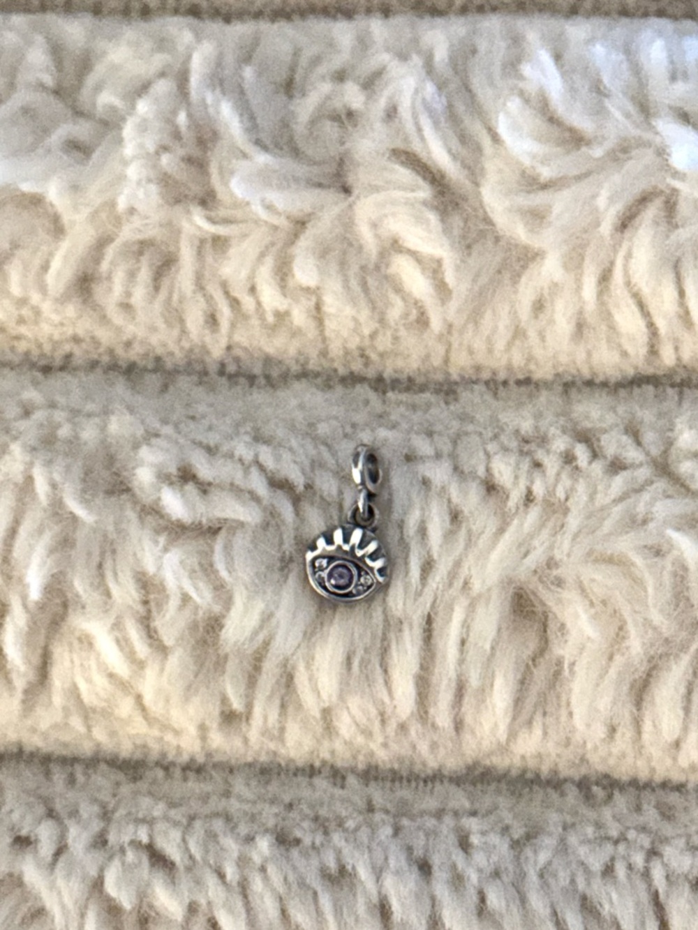 Pandora mini silver eye charm new